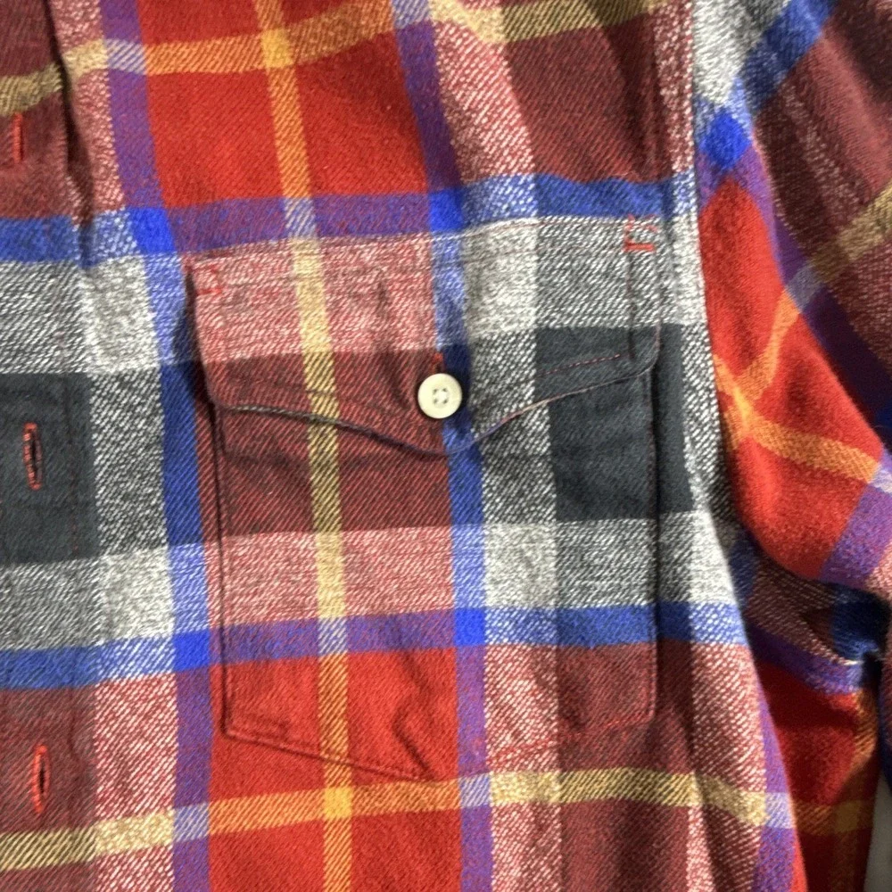 The North Face Arroyo Mens M Flannel Cotton Plaid Long Sleeve Button-Up NF0A5G2Q